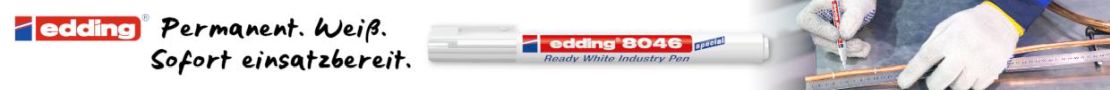Edding Industriemarker - Stark für alle Oberflächen.